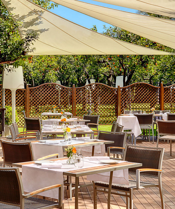 Mediterranean dish at L'Orangerie Sorrento
